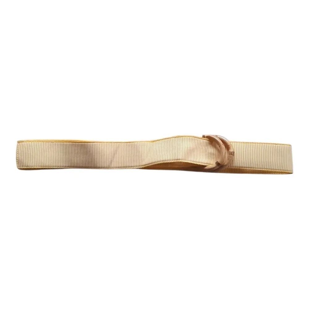 J. Crew Yellow Beige Ribbon Belt